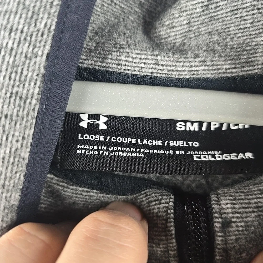Under Armour Jacket Womens Small Gray UA‎ Phenom Fleece Full Zip Mock Neck Golf